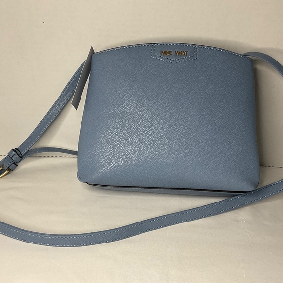 Nine West light blue leather cross body handbag - Picture 8 of 8